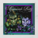 Search for mardi gras masquerade birthday invitations Purple