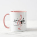 Search for pink music mugs Elegant