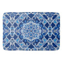 Search for indigo blue bath mats Blue and white