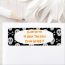 Search for skull and crossbones return address labels Halloween