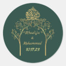 Search for muslim wedding stickers Gold