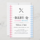 Search for bbq gender reveal invitations Bbq baby shower