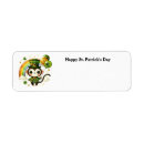 Search for st patrick return address labels Shamrock
