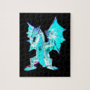 Search for fantasy dragon puzzles Blue