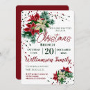 Search for poinsettia flower invitations Festive