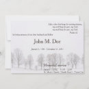 Search for tree memorial invitations Sympathy