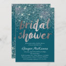 Search for teal silver bridal shower invitations Bride