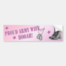 Search for army wife bumper stickers Support our troops