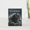 Search for black horse cards Equestrian
