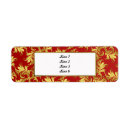 Search for red ornament return address labels Floral