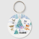 Search for forest creatures key rings Watercolor