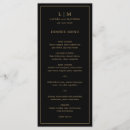Search for gold wedding menus Elegant