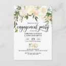 Search for watercolor floral engagement party invitations Ivory