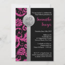 Search for damask graduation invitations Grey