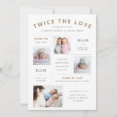 Search for twin birth announcement cards Twice the love