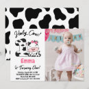Search for cowgirl 1st birthday invitations Farm animal