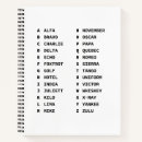 Search for alphabet notebooks Military