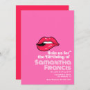 Search for pop art birthday invitations Pink