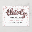 Search for 30th birthday save the dates Thirty
