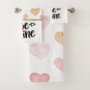 Search for pink black hearts bath towels Glitter