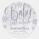 Search for silver snowflake stickers Baby it's cold outside