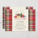 Search for favourite things party invitations Watercolor
