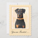 Search for dobermans invitations Dobermann
