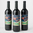 Search for santa claus wine labels Reindeer