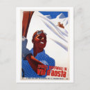 Search for retro ski postcards Italy