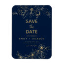 Search for gold foil save the date magnets Typography