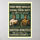 Search for rugby players posters Vintage