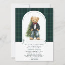 Search for teddy bear christmas invitations Watercolor