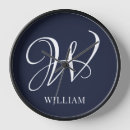 Search for navy blue clocks Simple