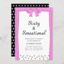Search for diamond 60th birthday invitations Black