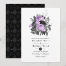 Search for lavender black wedding invitations Gothic