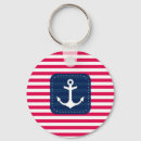 Search for blue and white stripes key rings Red