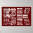 Search for cities typography art New york