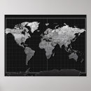 Search for black and white world map posters Maps