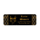 Search for adult birthday return address labels Black