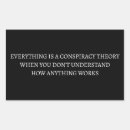 Search for theory stickers Conspiracy theories