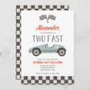 Search for blue race car invitations Red
