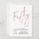 Search for 50th birthday invitations Simple