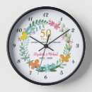 Search for 50th anniversary clocks Vow renewal