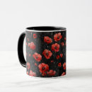 Search for red poppy mugs Floral pattern