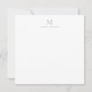 Search for monogram square note cards Simple