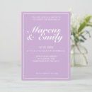 Search for pale purple invitations Simple