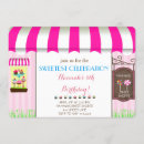 Search for sweet shoppe party invitations Pink