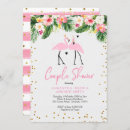Search for tropical couples shower invitations Pink