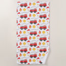 Search for kids beach towels Fire engine