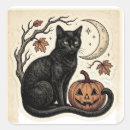 Search for gothic cat stickers Black cat halloween